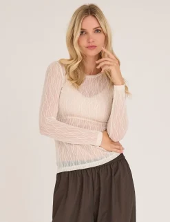 A-View Evalla Bluse - Creme