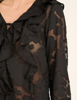 A-View Floretta Bluse - Sort