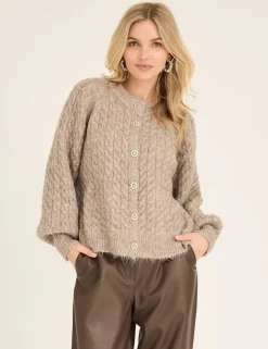 A-View Kabba Knit Cardigan - Brun