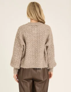 A-View Kabba Knit Cardigan - Brun
