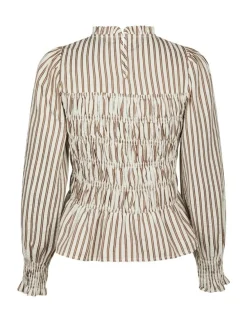 D'ahrling Dossa Twin Stripe Smock Bluse - Stribet
