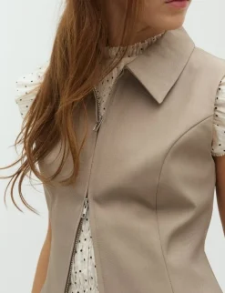 D'ahrling Innabella Structure Waistcoat - Sand