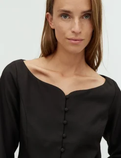 D'ahrling Malsa Structure Bluse - Sort