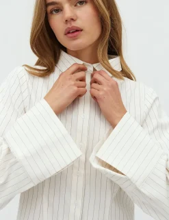 D'ahrling Tosa Pinstripe Skjorte - Hvid