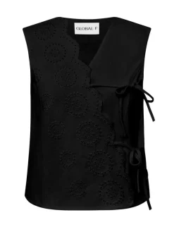 Global Funk Ciana scallop-G Vest - Sort