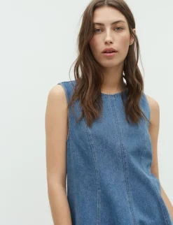 Global Funk Rihann peplum-G Kjole - Denim