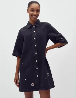 mbyM Calamya-M Denim Kjole - Sort