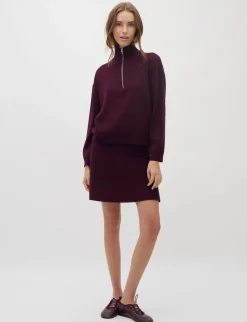 mbyM Folami-M Striknederdel - Vinrød