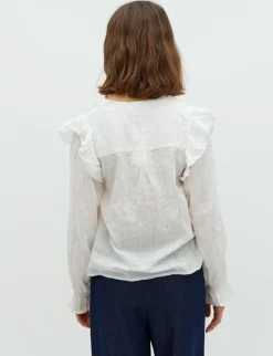 mbyM Gemala LS-M Bluse - Hvid