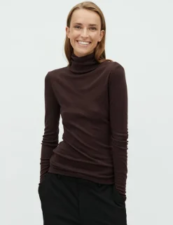 mbyM Ina-M Basic Bluse - Brun