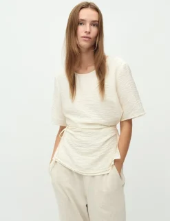 mbyM Kylar Short-M Bluse - Sugar