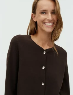 mbyM Salina-M Cardigan - Mørkebrun