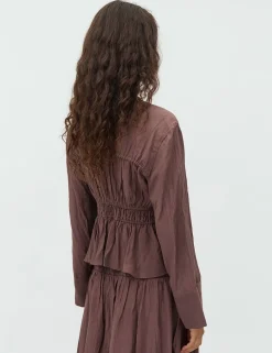mbyM Taneil LS-M Bluse - Brun