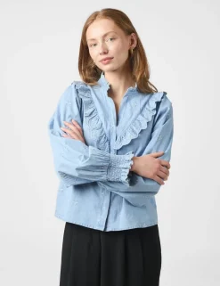 Neo Noir Degas Denim Skjorte - Blå