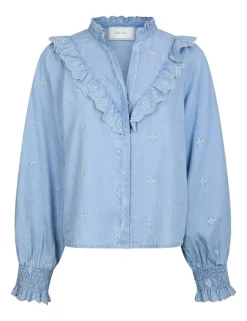 Neo Noir Degas Denim Skjorte - Blå