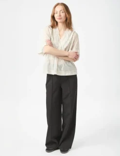 Neo Noir Evienne S Voile Top - Ivory