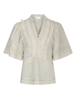 Neo Noir Evienne S Voile Top - Ivory