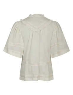 Neo Noir Evienne S Voile Top - Ivory