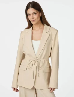 Neo Noir Jemmie Melange Blazer - Sand