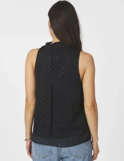 Neo Noir Lorelei Bedazzled Top - Sort