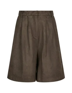 Neo Noir Nika Faux Suede Bermuda Shorts - Brun