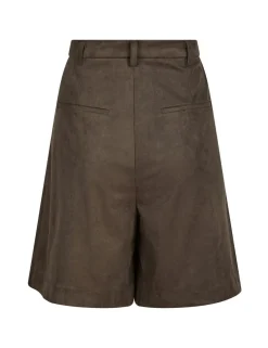 Neo Noir Nika Faux Suede Bermuda Shorts - Brun