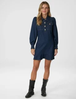 Neo Noir Nikko Denim Kjole - Denim