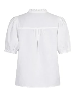 Neo Noir Odesa Linen Bluse - Hvid
