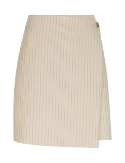 Neo Noir Petrani Pinstriped Nederdel - Sand