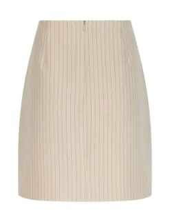 Neo Noir Petrani Pinstriped Nederdel - Sand