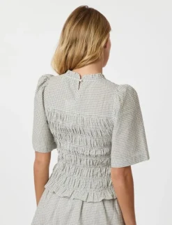 Neo Noir Possini Small Check Bluse - Ternet