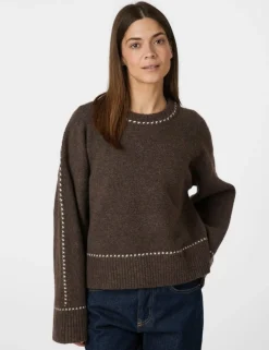 Neo Noir Roeme Knit Stitch Strik - Brun
