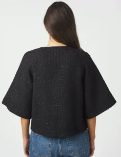 Neo Noir Rosella Boucle Mini Jakke - Sort