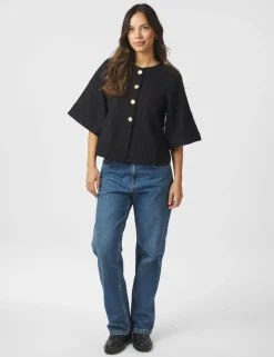 Neo Noir Rosella Boucle Mini Jakke - Sort