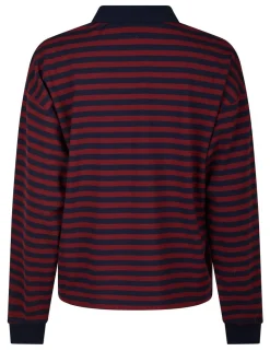 Neo Noir Sara Wide Stripe Polo Bluse - Stribet