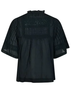 Neo Noir Siama S Voile Bluse - Blå