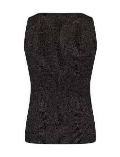 Neo Noir Talia Glitter Knit Top - Sort