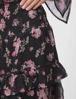 Neo Noir Toddy Marigold Print Nederdel - Print