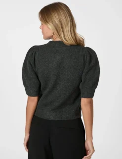 Neo Noir Trudy Deco Strik Cardigan - Grå