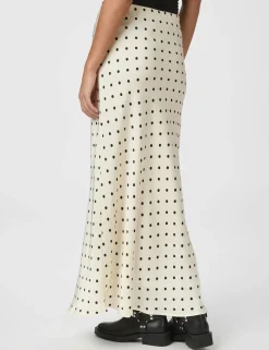 Neo Noir Viso Dot Nederdel - Creme
