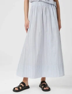 Neo Noir Yara Stripe Long Nederdel - Stribet