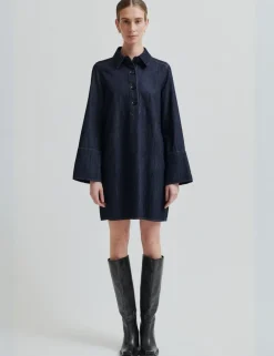 Second Female Dera Denim Tunic Kjole - Denim