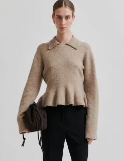 Second Female Selana Strik Pullover - Camel