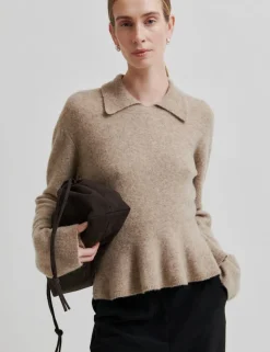 Second Female Selana Strik Pullover - Camel